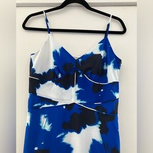 Banana Republic, Blue and white strap dress.